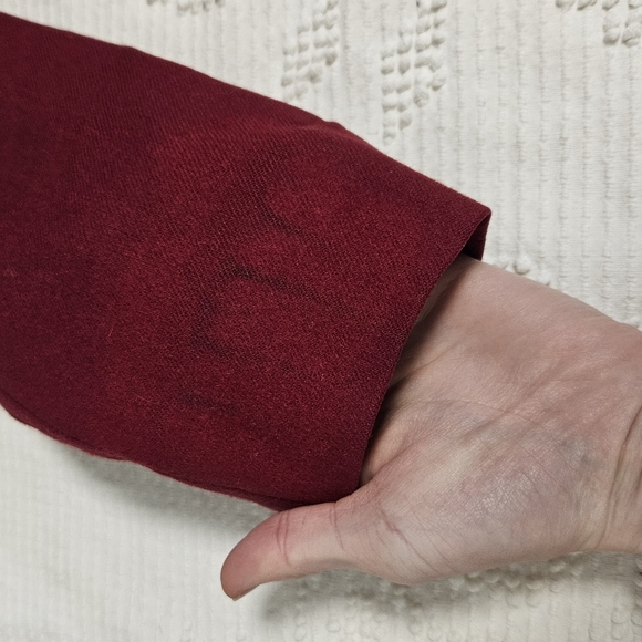 Cranberry Wool Blazer - Picture 9 of 15